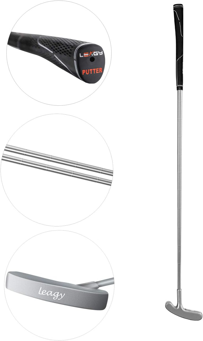Timeless Classic Golf Putter 35" Length - Putt Style Two-Way Head and Premium Rubber Grip
