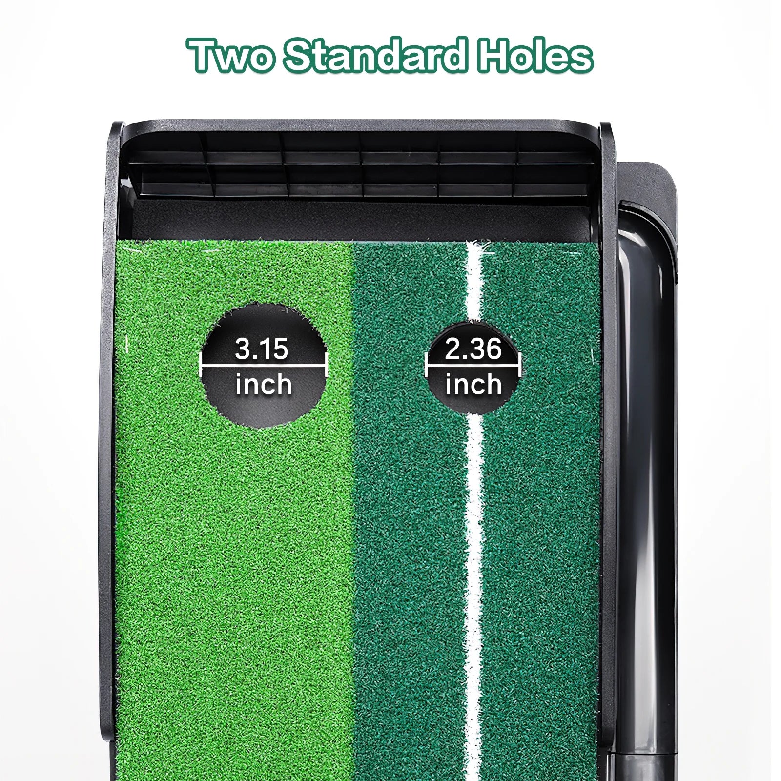 Premium Indoor Golf Putting Green Mat (10ft) with Automatic Ball Return